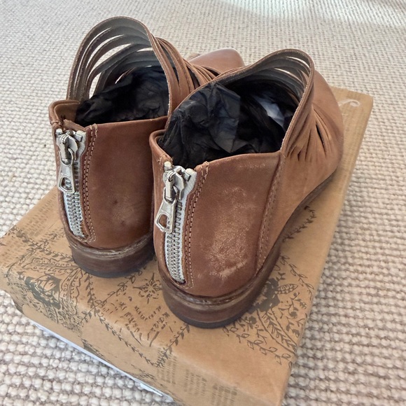 Free People Brown Ankle Booties
